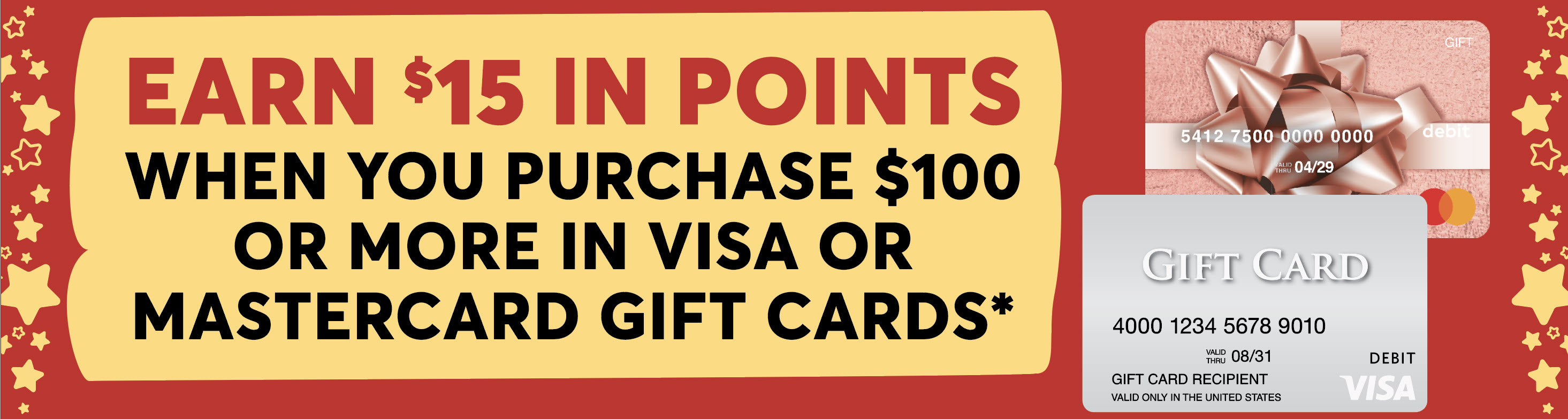 Visa $100 Gift Card, Gift Cards